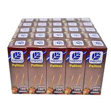 Palito de Dente Theoto 25 caixas com 100 Palitos