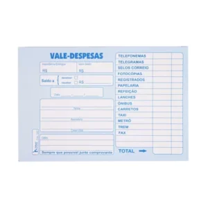 Vale de despesas para organizar seus gastos diário