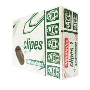 Clips ACC 1 Niquelado com 100