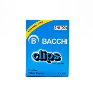 Clips 2/0 Galvanizado com 500g-Bacchi