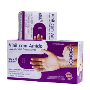 Luva VOLK Transparente Tamanho G